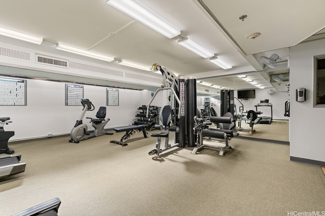 229 Paoakalani Ave Unit 1014, Honolulu, HI 96815 - gym with carpet