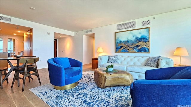 1177 Queen St Unit 1805, Honolulu, HI 96814 - living area featuring wood finished floors