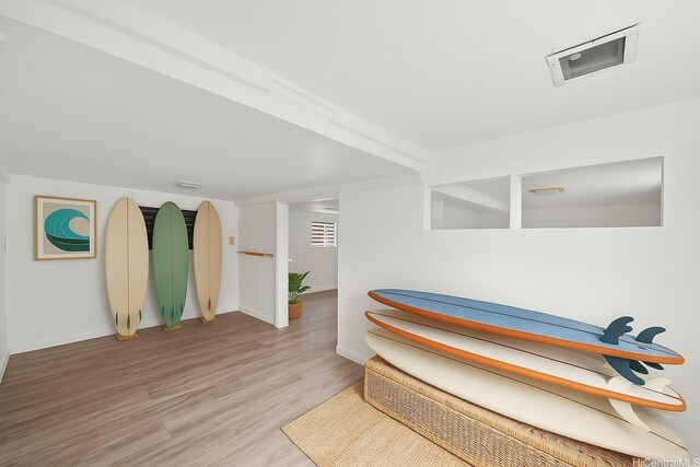 2963 Koali Rd Unit D, Honolulu, HI 96826 - sitting room with light wood-type flooring and baseboards
