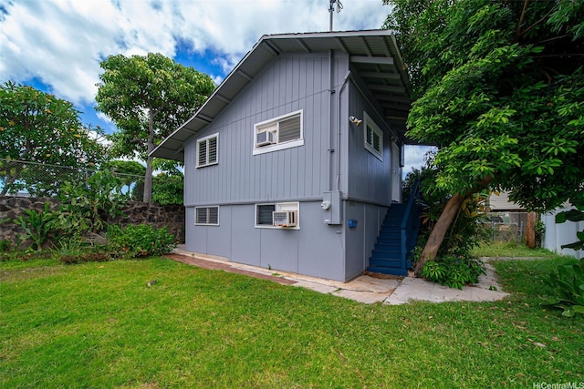 2963 Koali Rd Unit D, Honolulu, HI 96826 - rear view of house with stairs