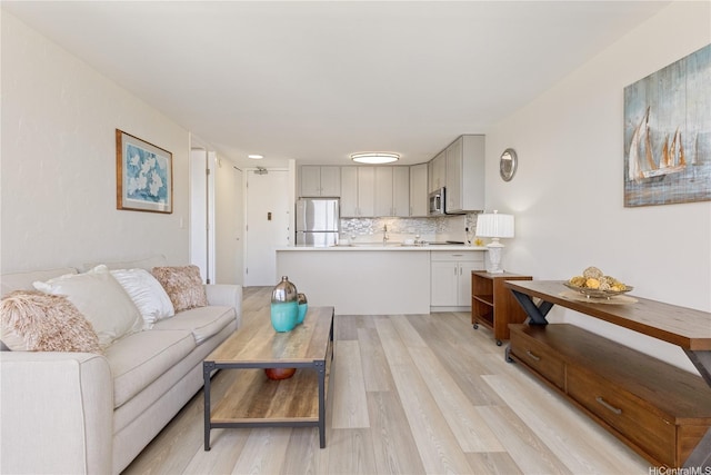411 Hobron Ln Unit 3402, Honolulu, HI 96815 - living room with light wood-type flooring