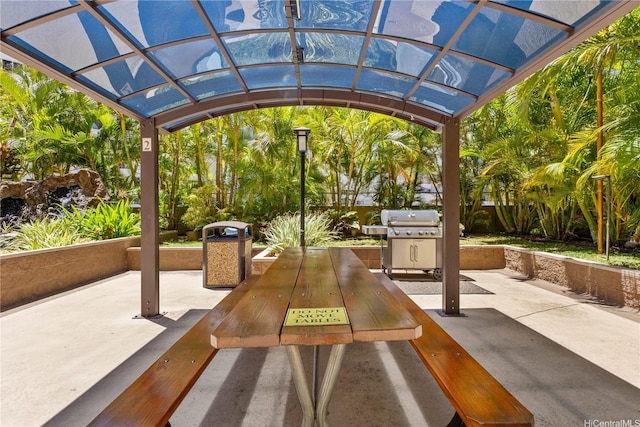 411 Hobron Ln Unit 3402, Honolulu, HI 96815 - view of patio with a grill