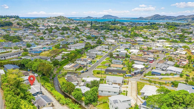 45-860 Anoi Rd Unit 5, Kaneohe, HI 96744 - aerial view of residential area featuring a water and mountain view