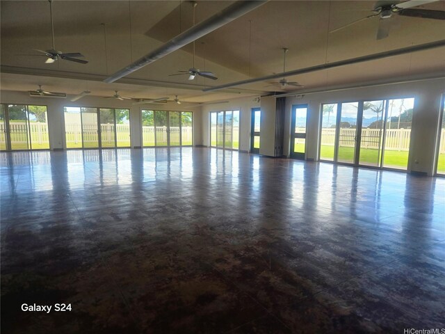 94-1008 Makakoa Loop, Waipahu, HI 96797 - garage featuring an indoor pool and a ceiling fan