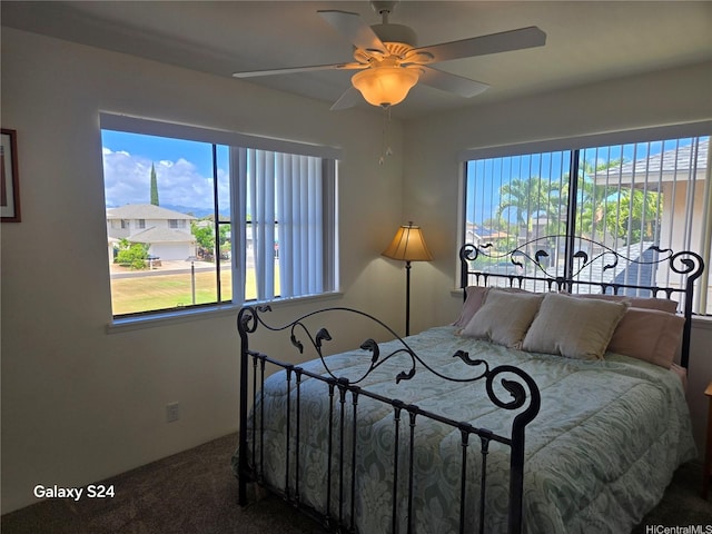 94-1008 Makakoa Loop, Waipahu, HI 96797 - carpeted bedroom featuring a ceiling fan