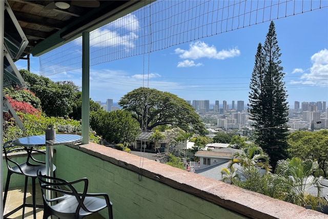 2316 Round Top Dr, Honolulu, HI 96822 - balcony featuring a skyline view