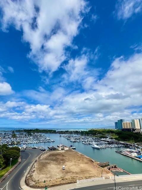 1676 Ala Moana Blvd Unit 1007, Honolulu, HI 96815 - water view featuring a marina