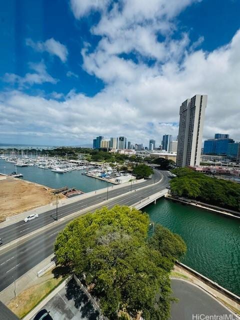 1676 Ala Moana Blvd Unit 1007, Honolulu, HI 96815 - water view featuring city skyline