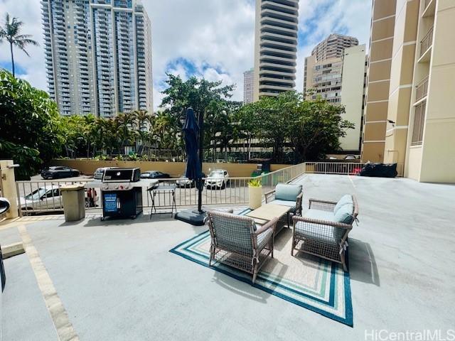 1676 Ala Moana Blvd Unit 1007, Honolulu, HI 96815 - view of patio / terrace with a view of city