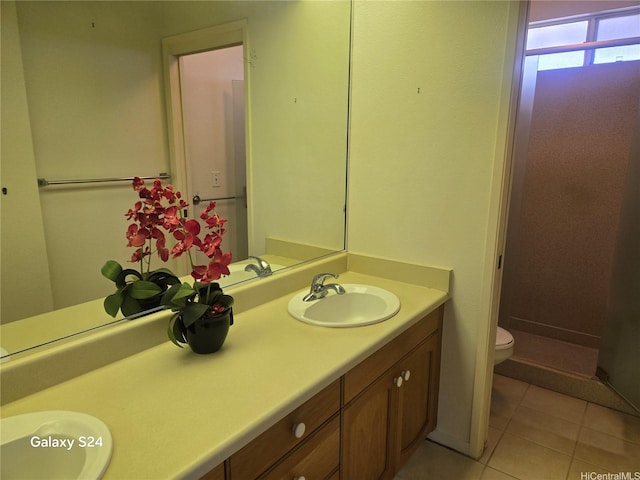 94-1060 Lelehu St, Waipahu, HI 96797 - bathroom featuring double vanity and tile patterned floors