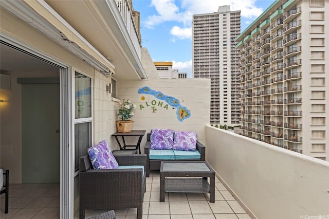 2450 Prince Edward St Unit 1201A, Honolulu, HI 96815 - balcony with an outdoor living space