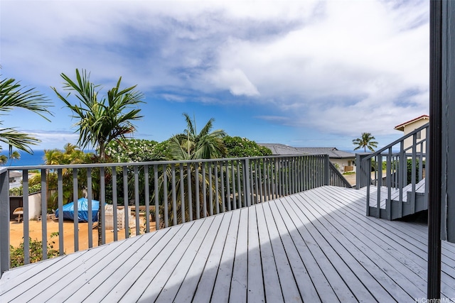 1789 Laukahi St, Honolulu, HI 96821 - view of wooden deck