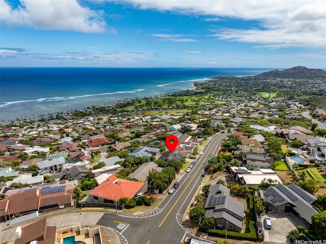 1789 Laukahi St, Honolulu, HI 96821 - aerial view of residential area with a large body of water