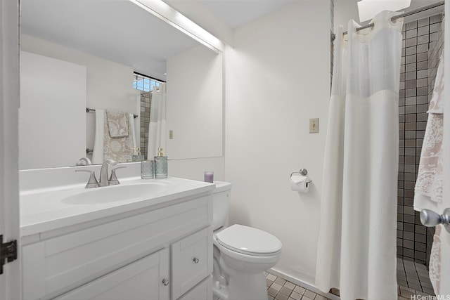 1789 Laukahi St, Honolulu, HI 96821 - full bathroom featuring vanity, curtained shower, and tile patterned floors