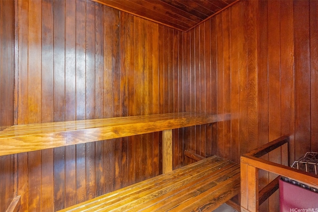 400 Hobron Ln Unit 2809, Honolulu, HI 96815 - sauna with wood walls and wood ceiling