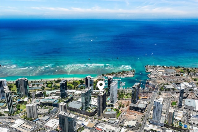 987 Queen St Unit 3209, Honolulu, HI 96814 - aerial overview of property's location featuring a large body of water