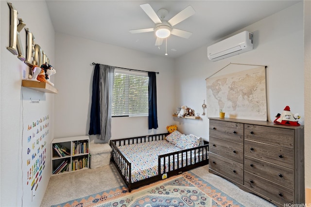 91-1725 Kapeku Loop, Ewa Beach, HI 96706 - carpeted bedroom with an AC wall unit and ceiling fan