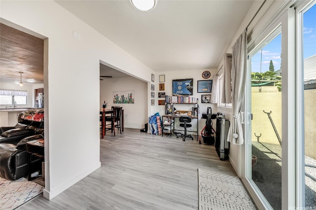 91-630 Kilaha St Unit 1, Ewa Beach, HI 96706 - office space with light wood finished floors and healthy amount of natural light