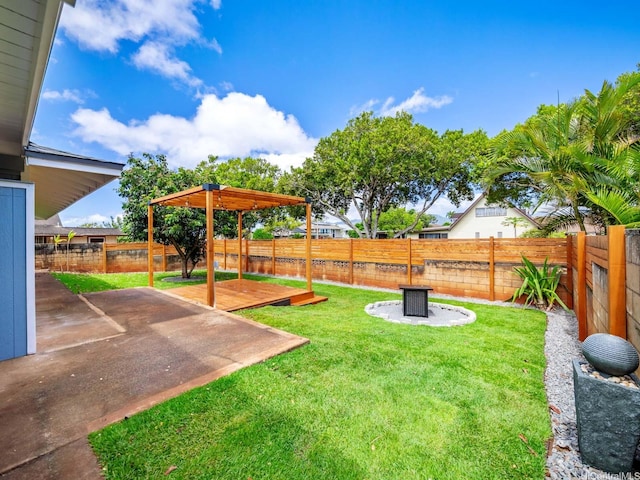 95-161 Kauopae Pl, Mililani, HI 96789 - fenced backyard featuring a patio