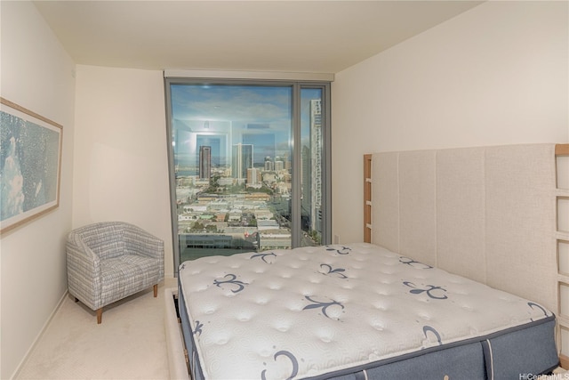 1000 Auahi St Unit 2007, Honolulu, HI 96814 - bedroom with light carpet, access to exterior, and floor to ceiling windows
