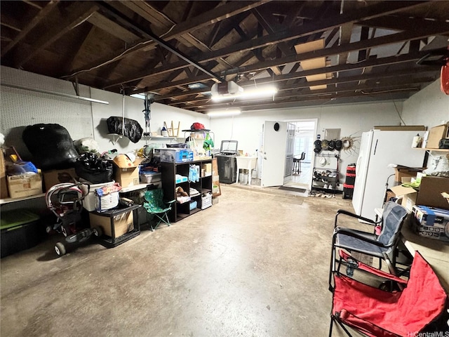 68-3521 E Makuahine St, Waikoloa, HI 96738 - garage with freestanding refrigerator and a garage door opener
