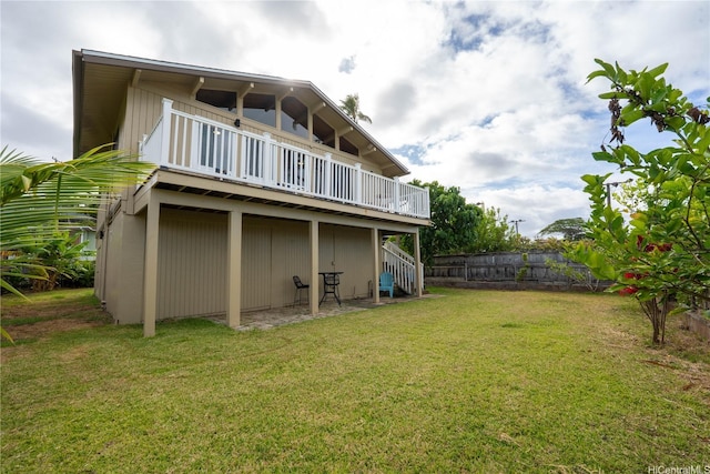 47-070 Laenani Dr Unit C, Kaneohe, HI 96744 - back of house featuring a deck and stairs
