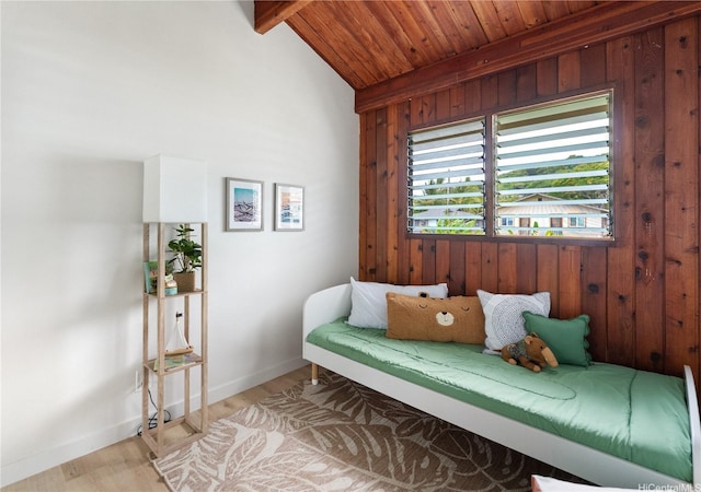 47-070 Laenani Dr Unit C, Kaneohe, HI 96744 - sitting room with wooden walls, wooden ceiling, and light wood-style floors