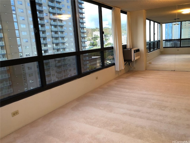 876 Curtis St Unit 1406, Honolulu, HI 96813 - carpeted empty room with a view of city