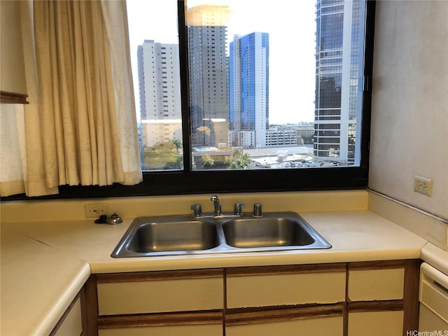 876 Curtis St Unit 1406, Honolulu, HI 96813 - kitchen featuring a view of city and light countertops