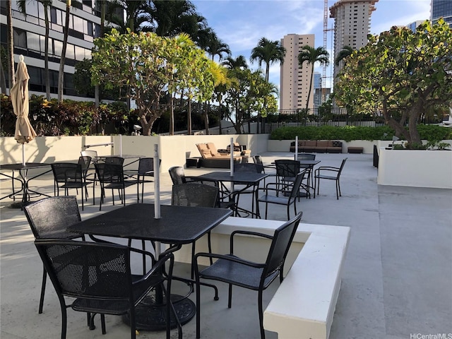 876 Curtis St Unit 1406, Honolulu, HI 96813 - view of patio featuring a view of city
