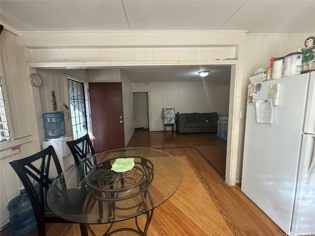 91-1337 Karayan St, Ewa Beach, HI 96706 - dining space with wood finished floors and wooden walls
