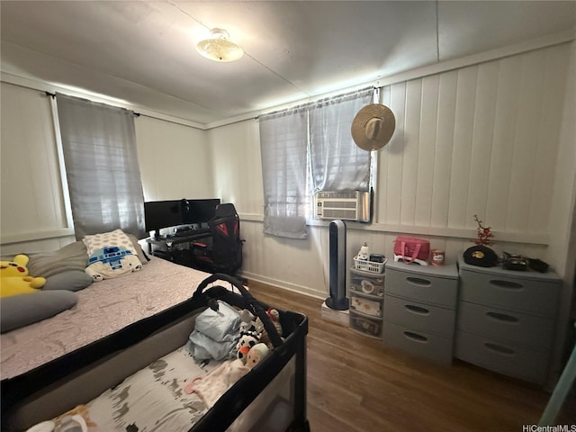 91-1337 Karayan St, Ewa Beach, HI 96706 - bedroom featuring dark wood-style flooring and cooling unit