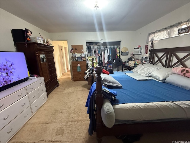 91-1337 Karayan St, Ewa Beach, HI 96706 - bedroom with light colored carpet and a wall mounted air conditioner