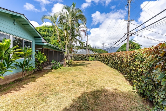 44-151 Bayview Haven Pl, Kaneohe, HI 96744 - view of yard featuring a sunroom