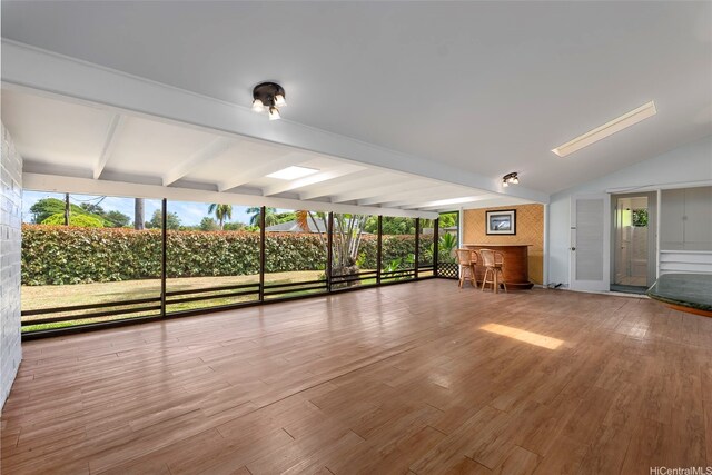 44-151 Bayview Haven Pl, Kaneohe, HI 96744 - unfurnished living room featuring wood finished floors