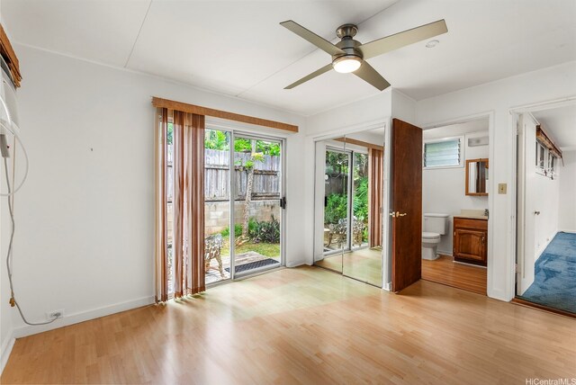 44-151 Bayview Haven Pl, Kaneohe, HI 96744 - spare room featuring light wood finished floors and ceiling fan