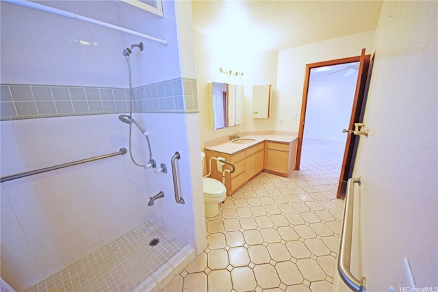 91-1206 Hanaloa St, Ewa Beach, HI 96706 - full bath featuring tiled shower, vanity, and tile patterned floors