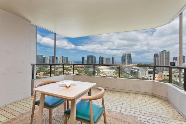 1221 Victoria St Unit 2301, Honolulu, HI 96814 - balcony featuring a skyline view
