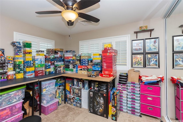 91-1268 Kilipue St, Ewa Beach, HI 96706 - misc room featuring carpet and ceiling fan
