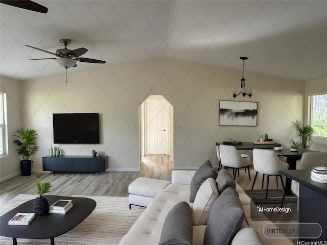 16-2075 Vista Dr, Pahoa, HI 96778 - living area featuring wood finished floors and a ceiling fan