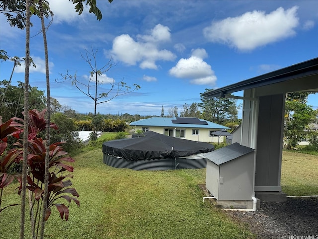 16-2075 Vista Dr, Pahoa, HI 96778 - view of grassy yard featuring an outdoor structure
