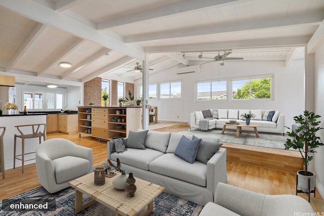 1806 Hoolaa Way, Pearl City, HI 96782 - living room with a ceiling fan and light wood-style floors