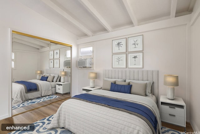 1806 Hoolaa Way, Pearl City, HI 96782 - bedroom with wood finished floors, a closet, cooling unit, and multiple windows