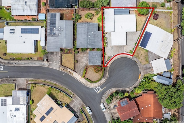 1806 Hoolaa Way, Pearl City, HI 96782 - aerial overview of property's location featuring property parcel outlined