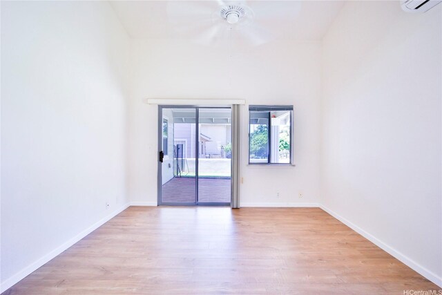 94-1043 Alelo St, Waipahu, HI 96797 - unfurnished room with light wood-type flooring and ceiling fan