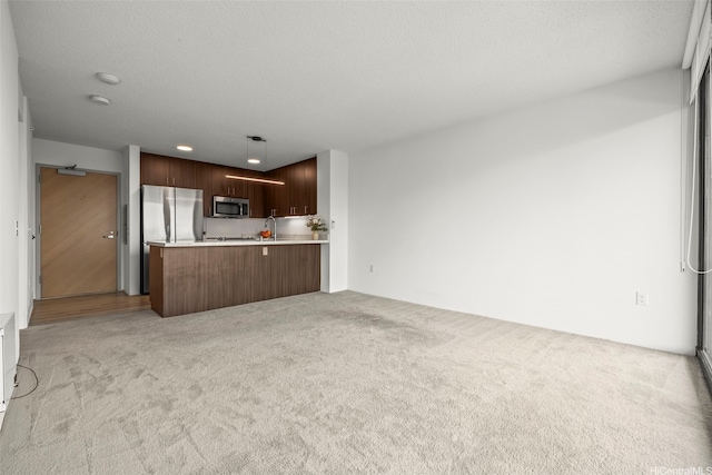 615 Keawe St Unit 3005, Honolulu, HI 96813 - unfurnished living room with light carpet