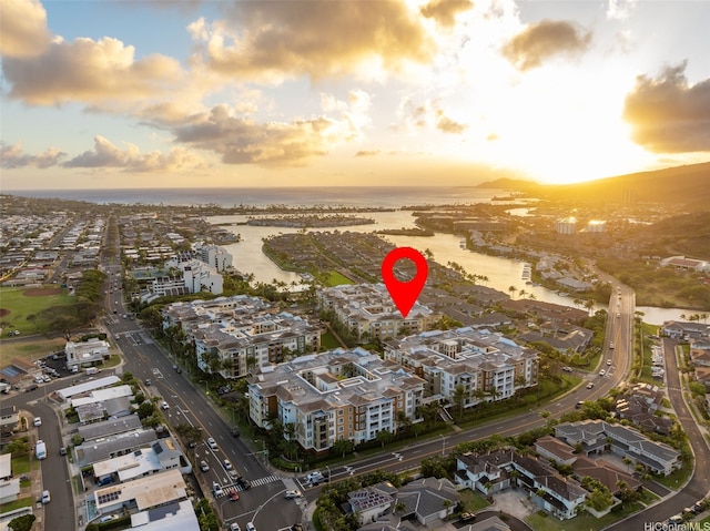 520 Lunalilo Home Rd Unit 6419, Honolulu, HI 96825 - aerial view at dusk of a water view