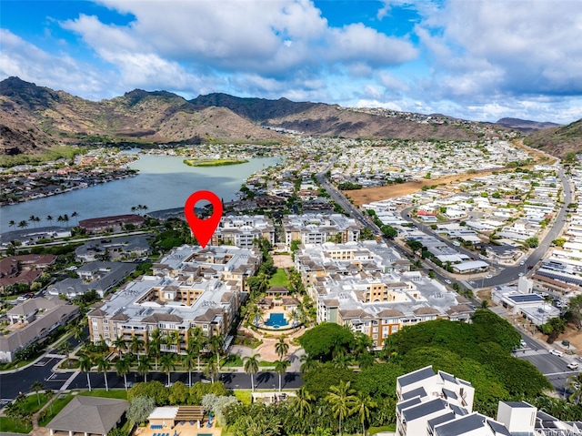 520 Lunalilo Home Rd Unit 6419, Honolulu, HI 96825 - aerial overview of property's location featuring a water and mountain view and nearby suburban area
