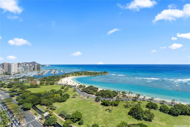 1330 Ala Moana Blvd Unit 3305, Honolulu, HI 96814 - aerial view of waterfront with a beach
