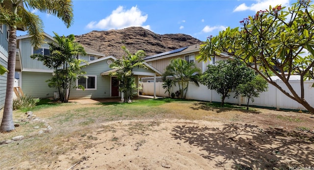 87-1106 Oheohe St, Waianae, HI 96792 - rear view of house with a mountain view